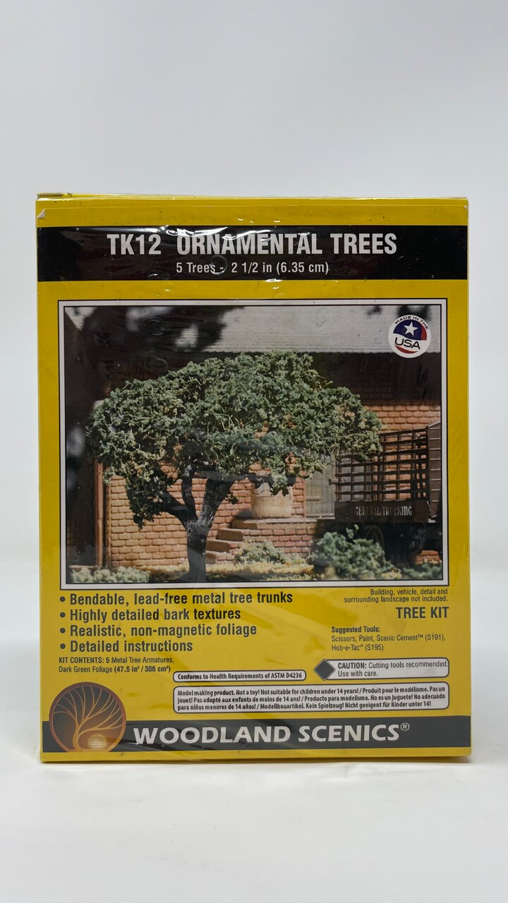 Woodland Scenics Ornamental Small Metal Tree Kit 2 1/2 inch Scenery Accessories